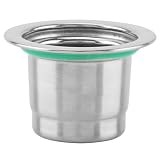 Cocoarm Capsula di caffè Riutilizzabile Cialda di caffè Ricaricabile in Acciaio Inossidabile 1,6 X 1,6 X 4,3 Pollici Lavabile Facile da Pulire per la Preparazione del a Casa e l'uso Quotidiano per