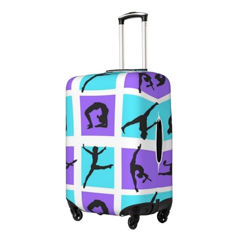 Gymnastics Game Print Suitcase Cover Luggage Protector Washable Elastic Fashionable Travel Gear Cover2