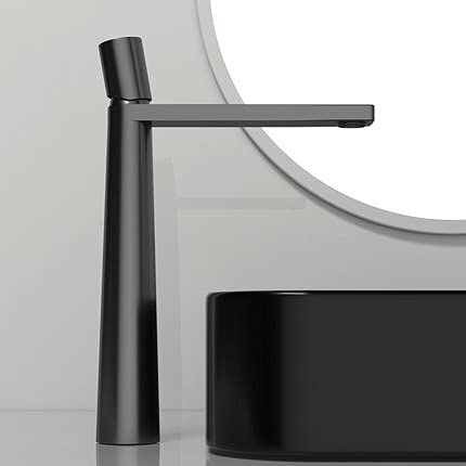 Robinet de salle de bain mitigeur lavabo en laiton gris tall
