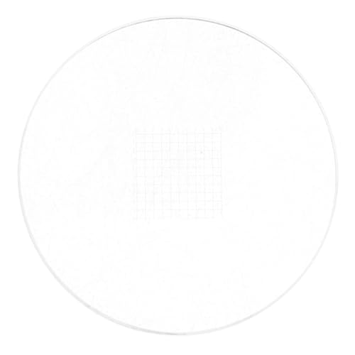 KICHOUSE Glass Eyepiece Micrometer for Light Microscope Calibration Tool Net Shaped Ruler for Precision Measurement