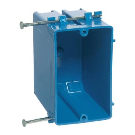 B118A - Carlon B118A - 18 Cubic Inch 1-Gang Nail-On New Work Non-Metallic Outlet Box