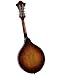Rover RM-80S Deluxe A-Model Mandolin – Solid Spruce Top – Burgundy Burst Finish – Includes Gig Bag