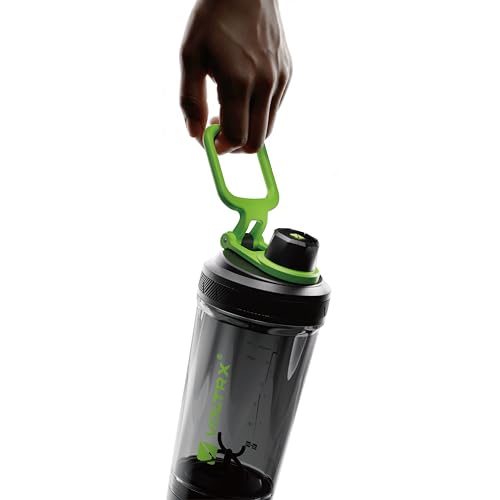 Image of VOLTRX Shaker Bottle, Gallium USB C Rechargeable Electric Protein Shake Mixer, Shaker Cups for Protein Shakes and Meal Replacement Shakes, BPA Free, Made with Tritan, Neon Pink, 24oz