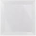 School Specialty Glass Square Bevel, 4 X 4 in, Clear, Set of 6