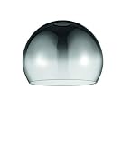 E27 Ersatzglas Vintage Retro Rauchglas XXL Kugelglas Ersatzschirm Ø20cm Pendelleuchte Tischleuchte Lampe