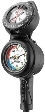 Cressi CPS3 Compass Pressure Gauge and Depth Gauge Scuba Diving Console