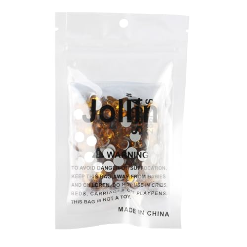 Image of Jollin Crystal Flatback Rhinestones Gems for Crafts 7.2mm SS34, Topaz | Glue Fix, 288pcs Glass Rhinestones for Bedazzling, Clothes, Tumblers, Nail Art, Shoes, Bags, Caps & Accessories Decoration