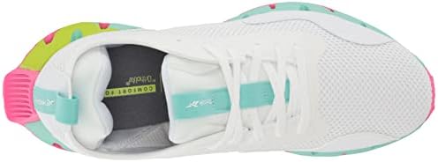 Reebok Women's Zig Dynamica Running Shoe, White/Hint Mint/Acid Yellow, 6 | Image 4