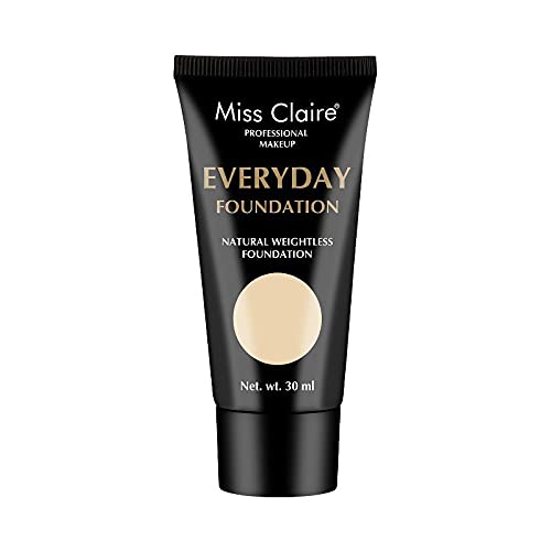 Miss Claire Professional Makeup Everyday Foundation Natural Weightless Foundation 30ml Cream (FR - 01 Pale)-picture-36
