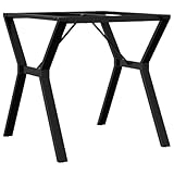 Crea tu propia mesa de comedor o convierte tu mesa de centro en una llamativa pieza industrial con estas patas de mesa con estructura en forma de Y de acero.