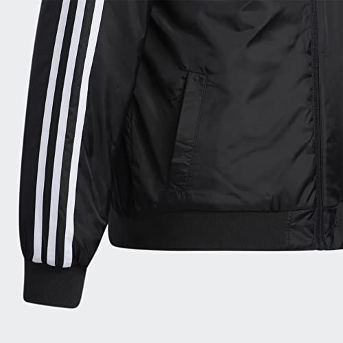 adidas Boys' Zip Front Classic Bomber Hooded Jacket3
