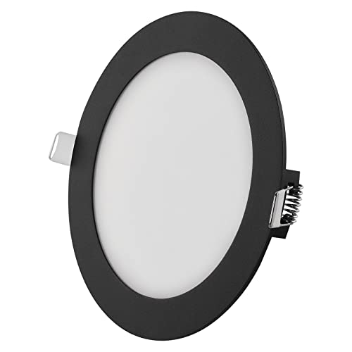 EMOS LED Panel 12,5 W, runde 1050 lm Einbauleuchte, Deckenleuchte, Durchmesser 17 cm, extra flach Einbautiefe 2,1 cm, 3 einstellbare Lichtfarben warmweiß-neutralweiß (3000-4000K), inkl. LED-Treiber