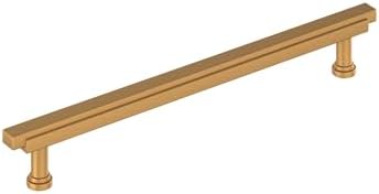 Signature Hardware 954047-O-81316 Gilderoy 8-13/16 Inch Center to Center Bar Cabinet Pull - Brushed Gold