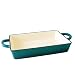 Crock Pot 112008.01 Artisan 13 Inch Enameled Cast Iron Lasagna Pan, Teal Ombre