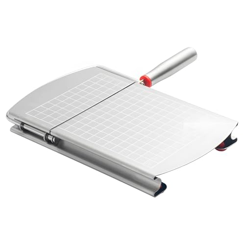 Trancheuse à fromage multifonction en acier inoxydable, coupe-beurre avec grille de mesure, planche à découper antidérapante pour trancher la cuisine