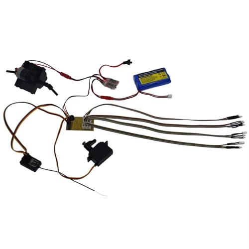 Sistema de iluminación RC con focos estables para MN128 y WPL C34 3