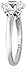 Amazon Essentials Platinum-Plated Sterling Silver Solitaire Ring set with Round Infinite Elements Cubic Zirconia (3 cttw), Size 5 (previously Amazon Collection)