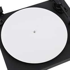 Acrylic Turntable Mat, 12″ 3mm Thick White Platter Slipmat for Vinyl Record Player, Reduces Noise Anti-Static Turntable Accessory - Les Beatles, Paul McCartney, John Lennon, RIngo Starr, George Harrison