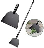 Walensee Schaufel mit Einstellbar Stiel, Robust Schneeschaufel & Unkrautschaber, Multifunktionale Reinigungsschaufe Unkraut Entferner Gerät für Rasenkanten/Jäten/Reinigen/Straße/Schnee