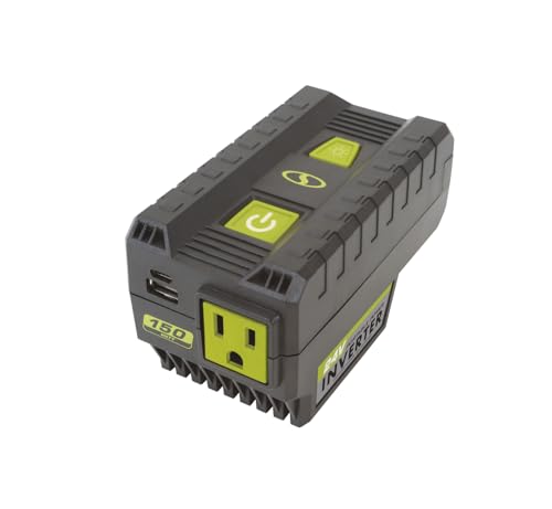 Sun Joe 24V-150WI-CT 24-Volt IONMAX Cordless Portable Powered Inverter, w/USB Type A+C, AC Outlet, & LED Light, 150-Watt, Tool Only
