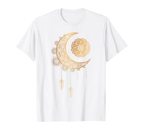 Etoiles Astrologie Objets Céleste Bohème Croissant De Lune T-Shirt