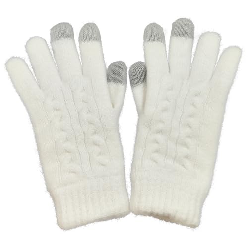 Winter Beanie Hat Touchscreen Gloves Long Scarf Set for Women and Men W-M-M6