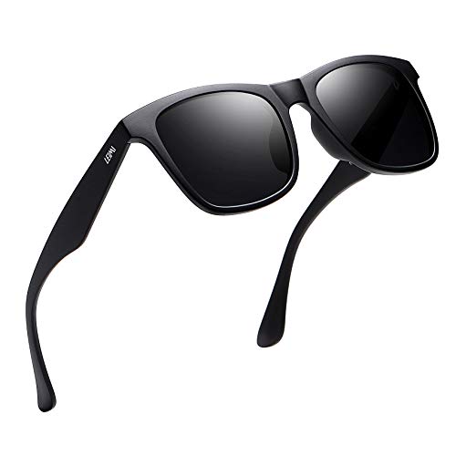 LEIMI Mens Polarized Sunglasses for Men Rectangular Driving Running Fishing Sun Glasses for Women UV401 Protection