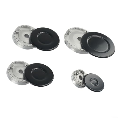 Ensemble de brûleurs de table de cuisson, ensemble de chapeau de cuisinière, kit de remplacement pour plaque de cuisson à gaz, kit de couvercle de poignées de poêle, s'adapte à la plupart des brûleurs
