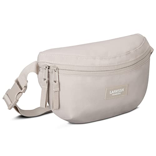 LARKSON Torba nerka damska i męska - Finn - saszetka biodrowa do uprawiania sportu na świeżym powietrzu w mieście - stylowa torba na pasek na festiwal - Crossbody Bag z paskiem - wodoodporna, Sand