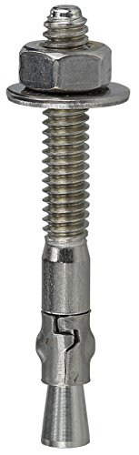 L.H. Dottie W38300 Wedge Anchor, Full Thread, 3/8-Inch-16 TPI Hole Diameter by 3-Inch Length, Zinc Plated, 50-Pack