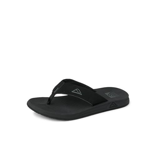 Reef Phantoms Mens Beach Flip Flop, Water Friendly, Soft and Supportive Molded Footbed, Black, 7 by REEF - Used condition - US$36.15