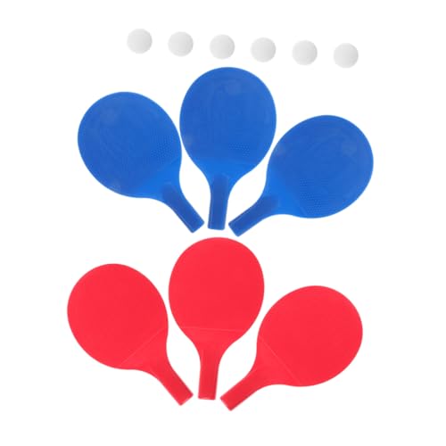 NOLITOY 3セット 用卓球ラケット 軽量で扱いやすい初心者向け練習用パドルとボール 家用多様なプレイスル対応スキル向上に