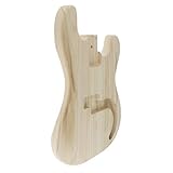 bass bodies and necks Dieser Gitarrenkörperteil ist unvollendet, sodass Sie Ihre Gitarre perfekt selbst basteln können.