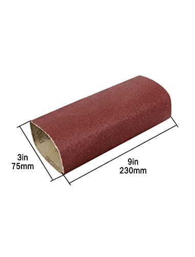3"X9" Rubber Sleeve Tube Pneumatic Drum Sander + 5Pcs 120 Grit Drum Sanding Sleeves Aluminum Oxide Sanding Belts Accessories For Woodworking,Furniture And Other Non-Metal Polishing #TOP3