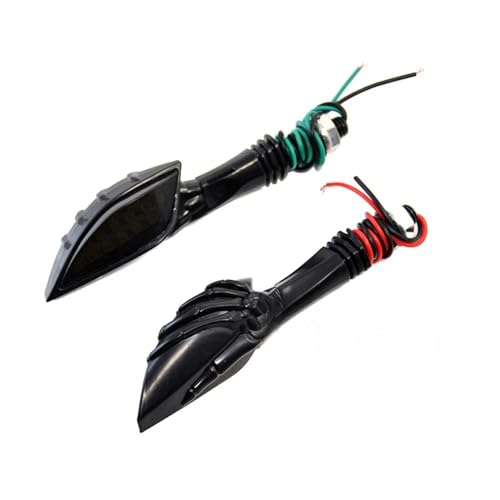 Clignotants LED moto crâne universels 12V style custom unique