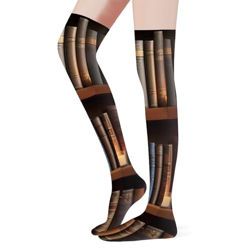 Women Girls Arch Support Athletic Hiking Socks for Cosplay, Basketball, Skiing