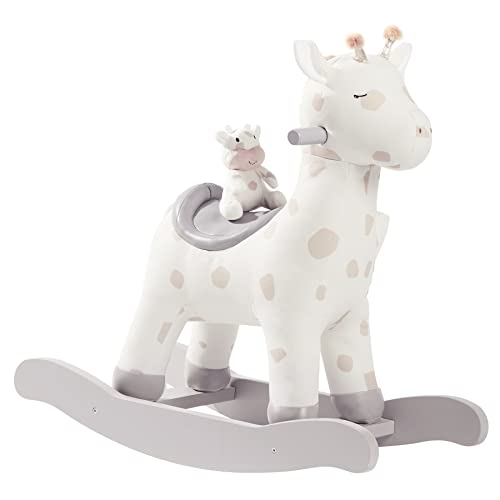 Labebe Baby Rocking Horse Giraffe For 1+ Year Old, Kids Plush Ride On Toy Rocking Deer, Wooden Rocker Animal Toys For Toddler 12M+, Nursery Riding Elk Toy For Babies Age 1-3 Years Boys And Girls #TOP7