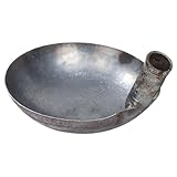 Louche en fer : avec une conception ergonomique, confortable à tenir et ne glisse pas facilement, pratique et en métal