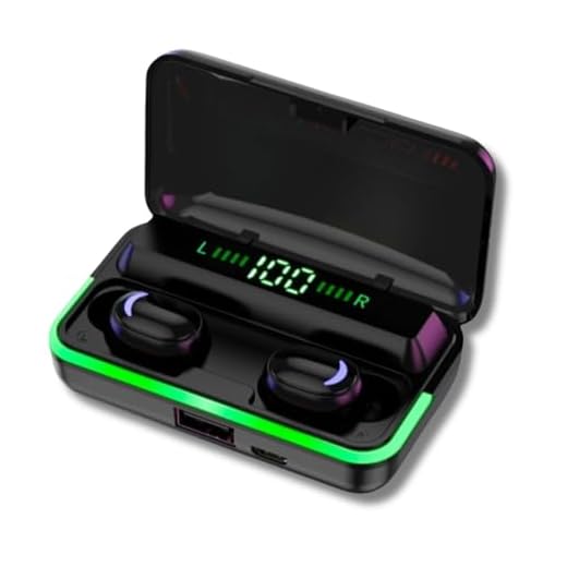 Fone de Ouvido Bluetooth Bass Pro 5.1 TWS Sem Fio a Prova D'Àgua In-Ear + Power Bank Carregador