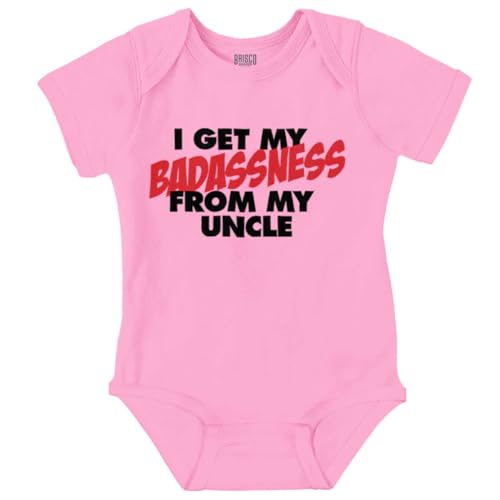 Brisco Brands I Get My Badassness From My Uncle Baby Romper Boys or Girls