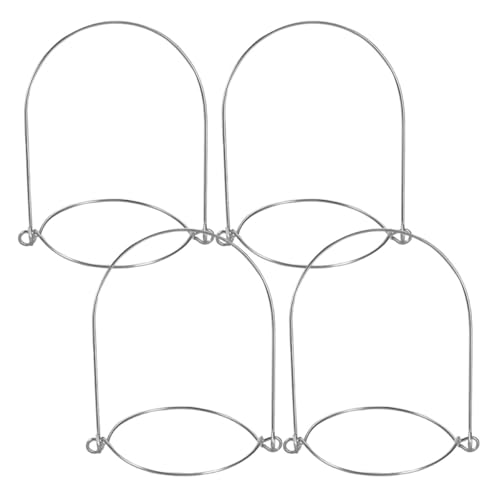 TOYANDONA Juego de 4 Asas Aplicables para Tarros Mason de Boca Ancha y Boca Regular Colgadores de Alambre de Acero Inoxidable Plateados para Cocina y Almacenamiento Prácticos para Frascos