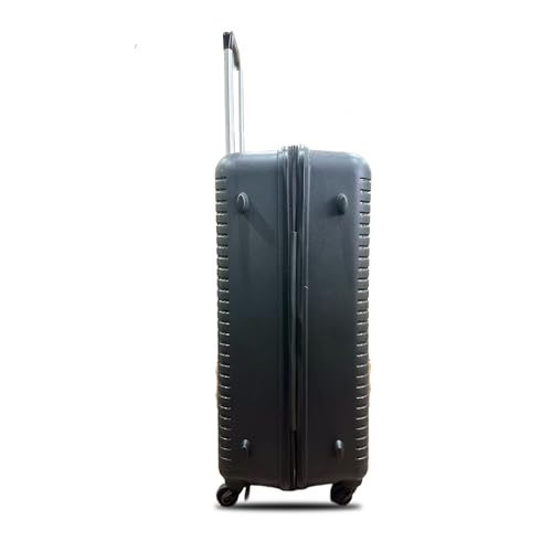 Image of VIP Hard Trolley Bags Set Polycarbonate Sera (Set Of 3 Pieces) Small Medium And Large 4 Spinner Wheels Unisex Hardsided Luggage (K Dark Grey), 54 Cm