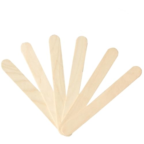 PartyKindom 100pcs Wooden Wax Stick Para Waxing Spatula for Hair Removal Easy to Use for Salon Diy at Home