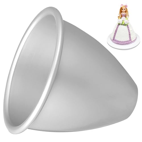 CLISPEED Molde de torta pastel conformado reutilizable sartén para muñecas hornear redondo planchas de asar planchas para asar sartén grill molde para torta de muñeca aleación de aluminio