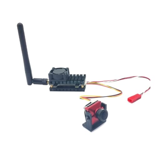 Lanko 5,8 GHz 2 W FPV freier Sender mit mehr als 20 km Reichweite, 2000 MW 48 K AV Audio Video Sender und 1200TVL CMOS-Kamera für RC Ersatzteile