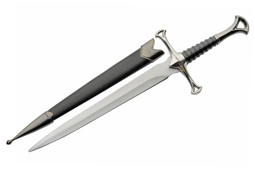 12.5" Silver Needle Pointed Replica Dagger Knife With Sheath