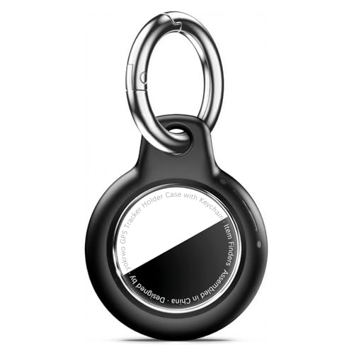 YOKRWO 1|2|4 Pack IPX8 Waterproof Case for AirTag Keychain, PC