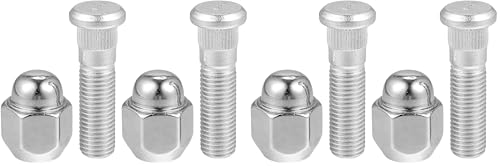 Image of No.52950-14140 /52950-M1000 M12-1.5 Wheel Stud Bolt for Hyundai Elantra Santa Fe for Kia Forte Rio /Front Rear Left Right Wheel Lug Stud /Alloy Steel 12.97mm Knurl 21mm Hex / 1 Set (Pack of 2)