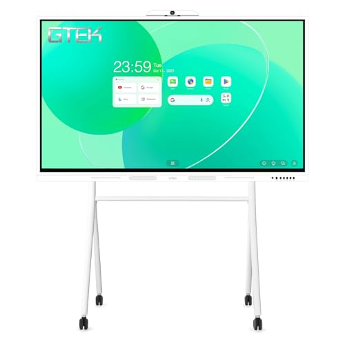 Image of GTek 86 inch Smart Board, 4K Interactive Whiteboard, Touch Screen Digital Electronic Whiteboard with Android 13 (16+256GB) OS for Classroom, Office, Business and Home
