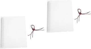 Ciieeo 2 Peças Capas De Capa De Folhas Soltas Capa De Fichário Fosco Transparente Capa Transparente A5 Fichário De Caderno A5 Fichário De Scrapbook Fichário Manual Shell Recarregável